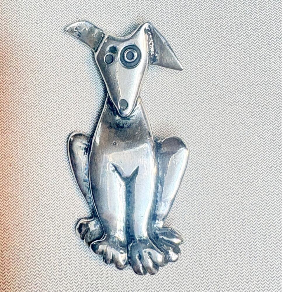 Collectible Signed Robert Shields Dog Brooch – Vintage Whimsical Figural Pin